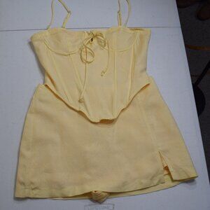 sky to moon 2-piece corset top & skirt